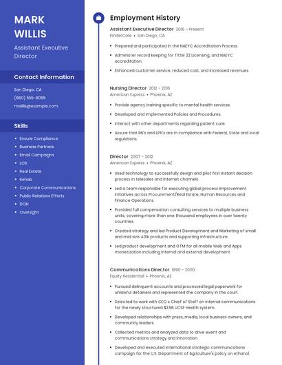 Resume example 4