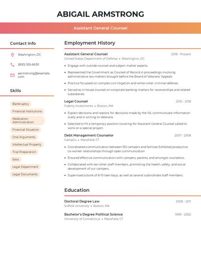Resume example 3