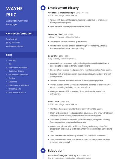 Resume example 5
