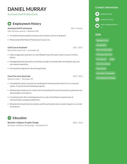 Resume example 5