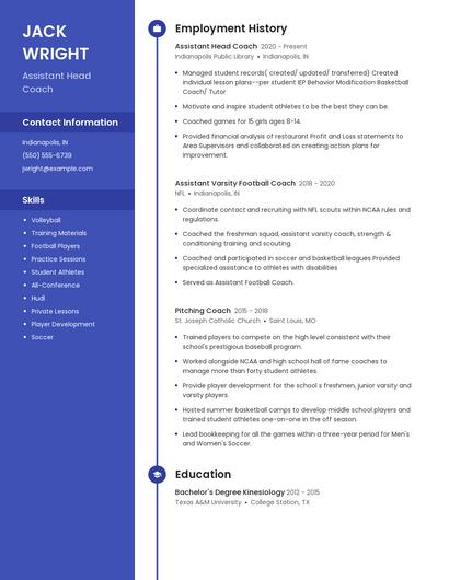 Resume example 5