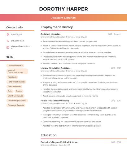 Resume example 3