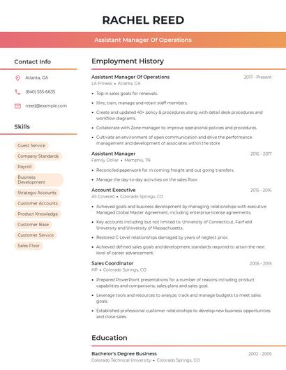 Resume example 3