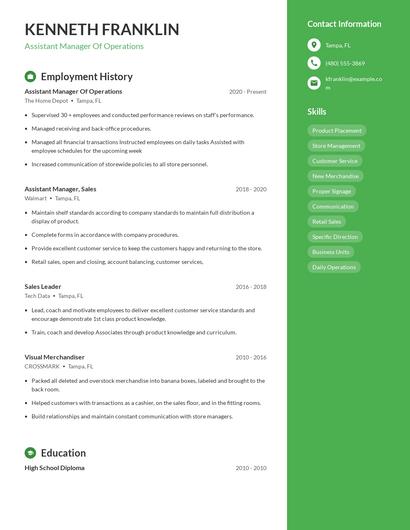 Resume example 4