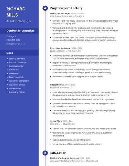 Resume example 5