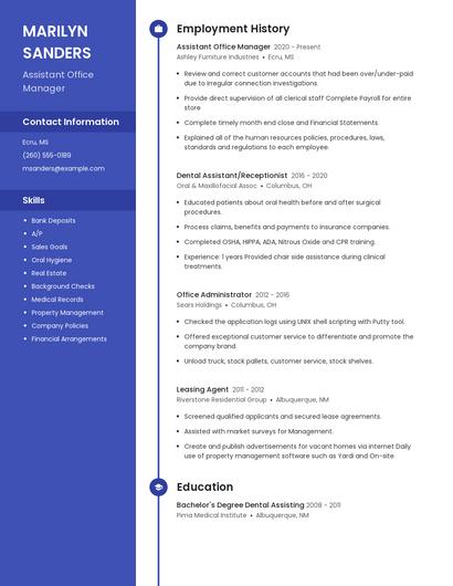 Resume example 5