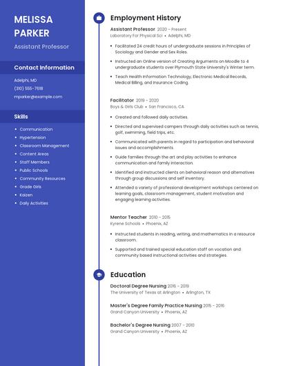 Resume example 5