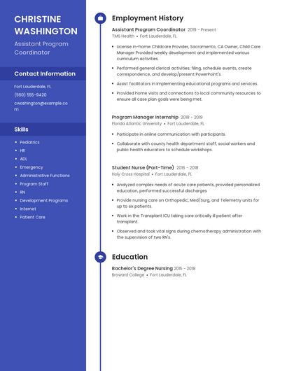 Resume example 5