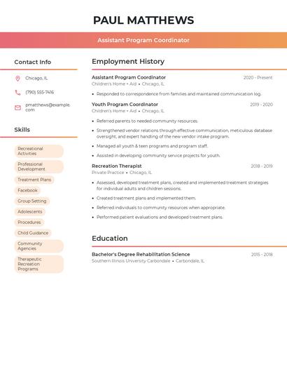 Resume example 3