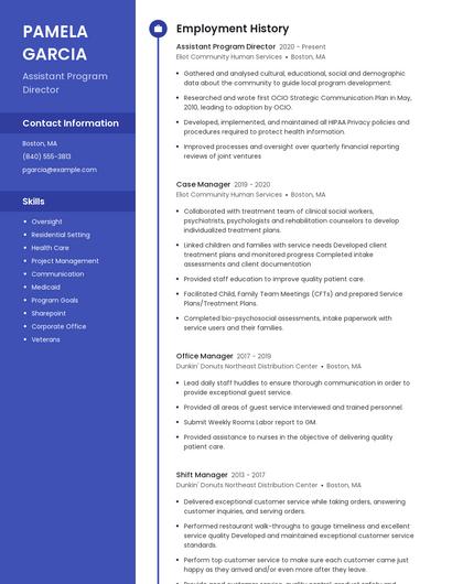 Resume example 4