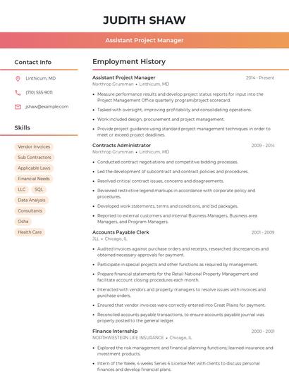 Resume example 3