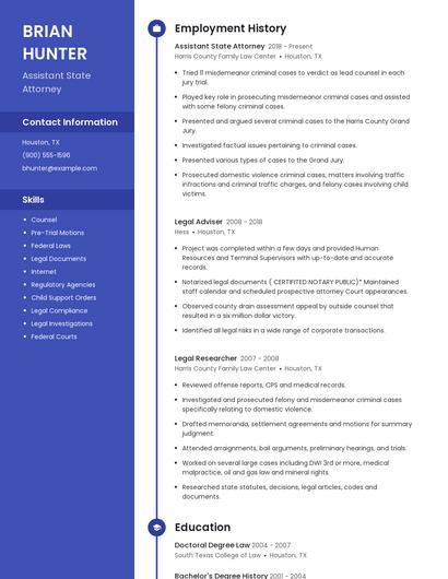 Resume example 5
