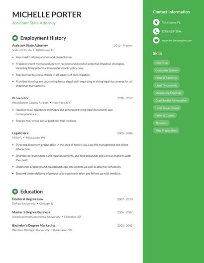 Resume example 4