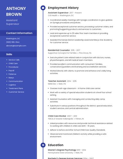 Resume example 4