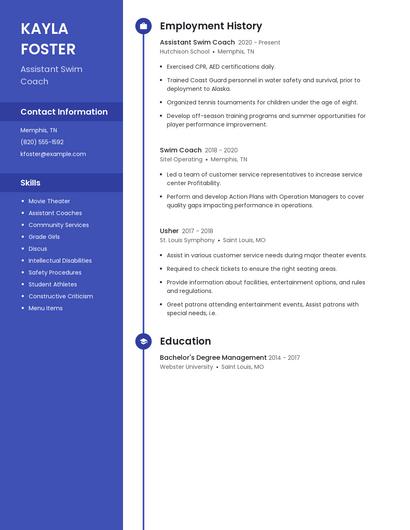 Resume example 5