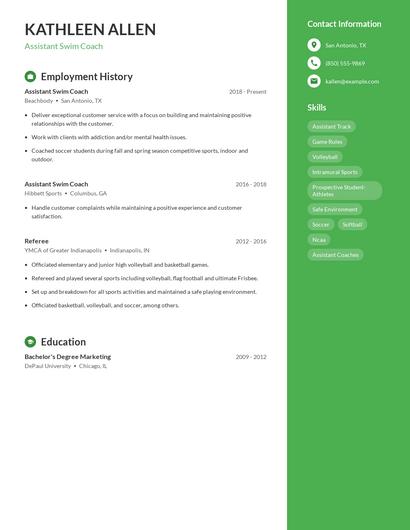 Resume example 4