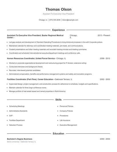 Resume example 1