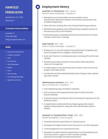 Resume example 4