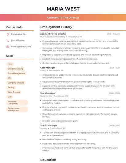 Resume example 3