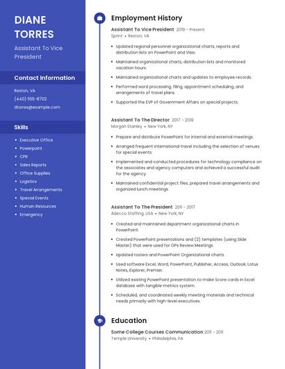 Resume example 4
