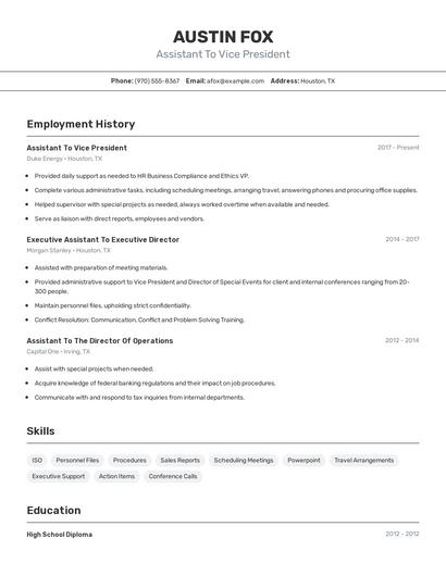 Resume example 2