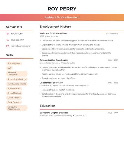 Resume example 3