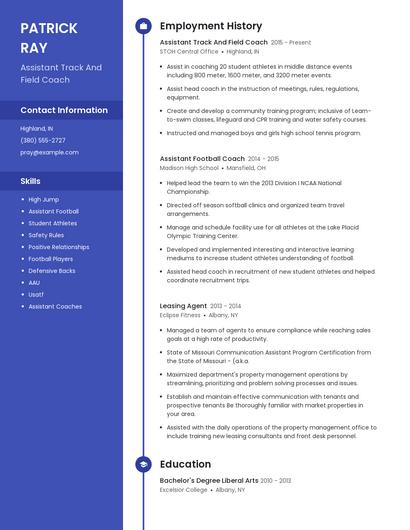 Resume example 5