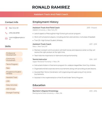 Resume example 3