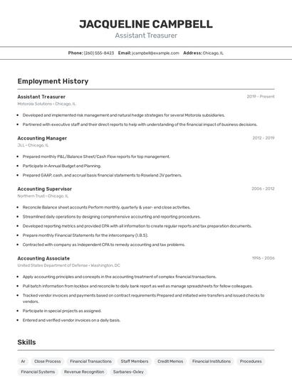 Resume example 2