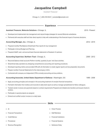 Resume example 1