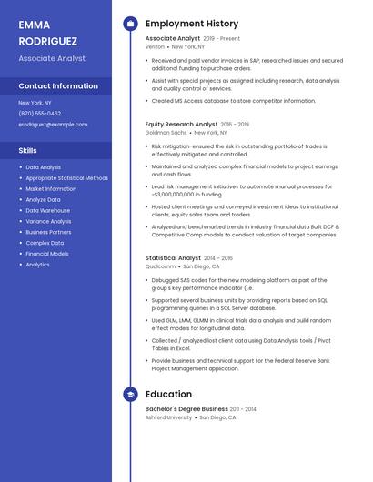 Resume example 4