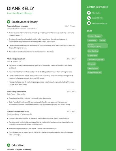 Resume example 4