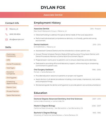 Resume example 3