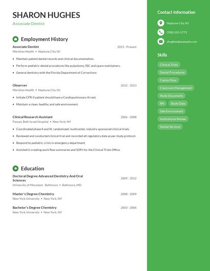 Resume example 4