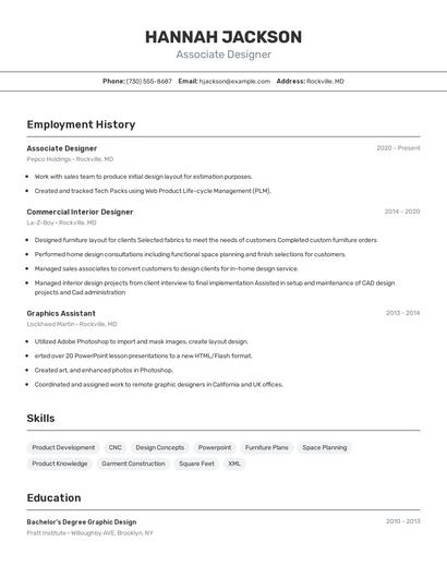Resume example 2