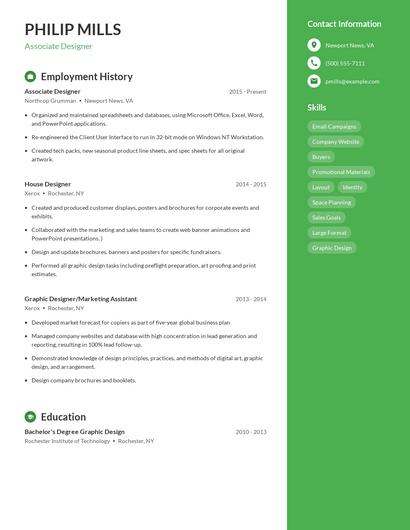 Resume example 5