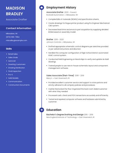 Associate Drafter Resume