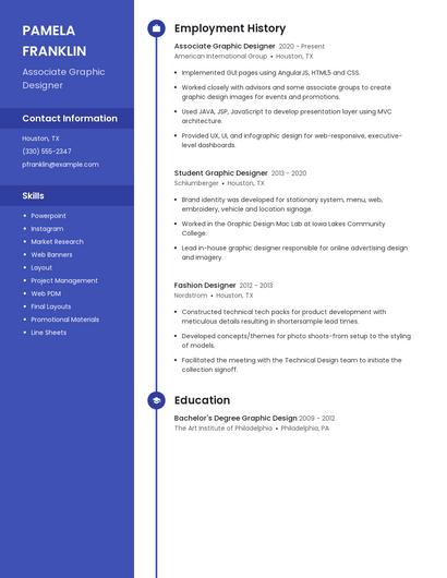 Associate Graphic Designer Resume