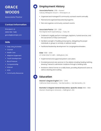 Resume example 4