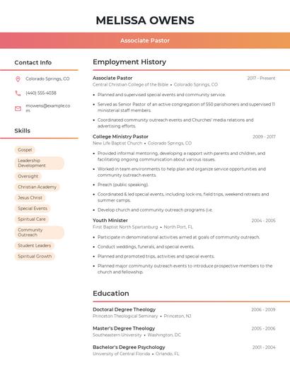 Resume example 3
