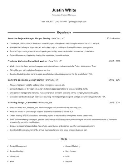 Resume example 1