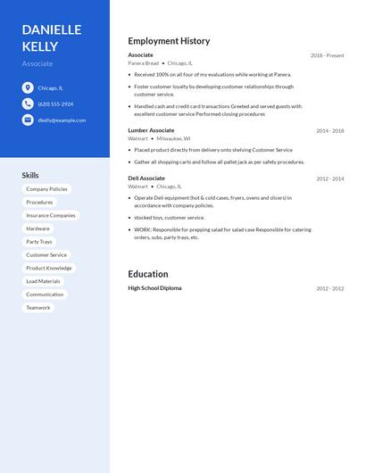 Associate Resume