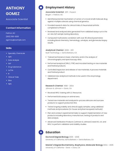 Resume example 4