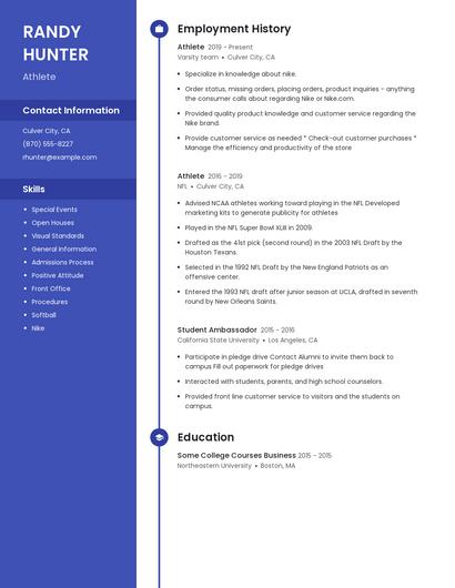 Resume example 4