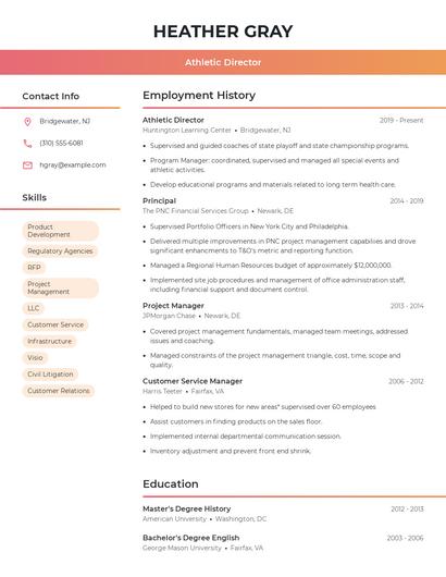 Resume example 3