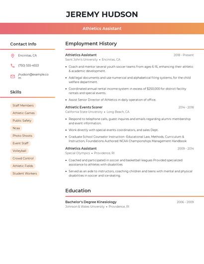Resume example 3