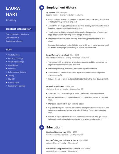 Resume example 5