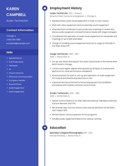 Resume example 5