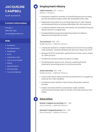 Resume example 4