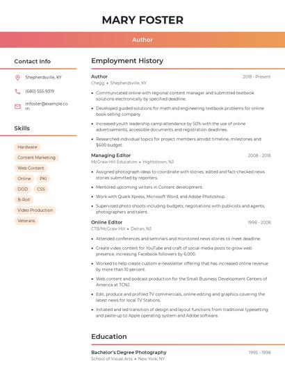 Resume example 3